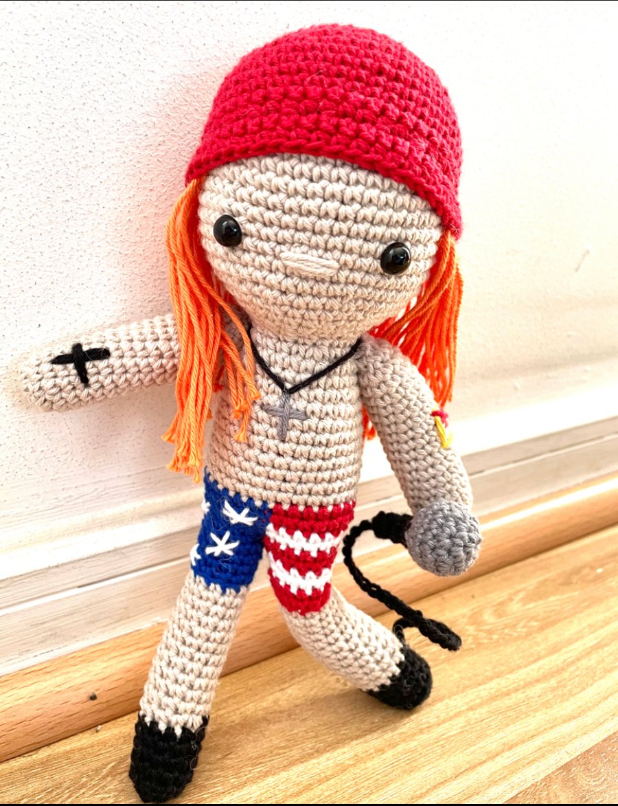 Patrón Digital Amigurumi Axl Rose