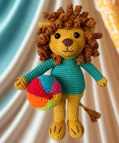 Patrón Digital Amigurumi Laionel, el león equilibrista